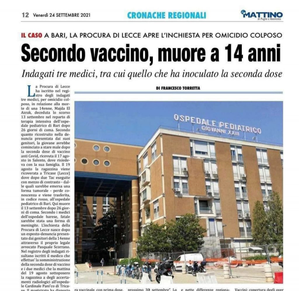 (Comprenez-vous pourquoi beaucoup de toubibs sont partis "subitement" à la retraite anticipée ? Souffle de Vie) Italie – Le procureur inculpe trois médecins, dont celui qui a fait la deuxième injection. WhatsApp-Image-2021-09-25-at-10.59.29-1024x995